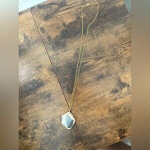 Gold and Silver Pendant Necklace